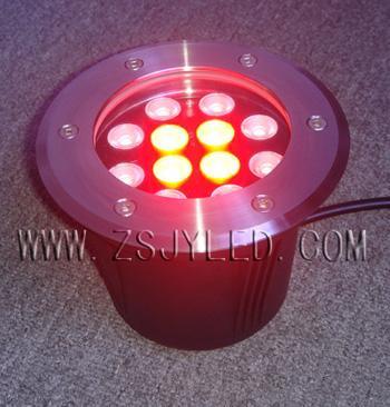 七彩12W嵌入式LED水底灯(JY-S106A)